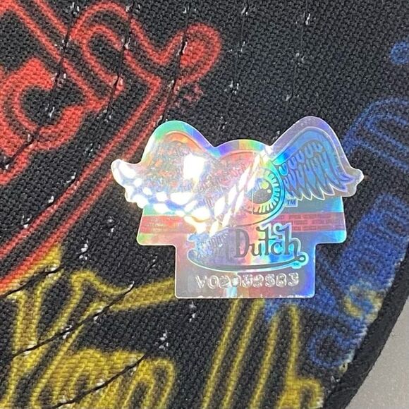 NWT New! VON DUTCH NEON LOGO BLACK TRUCKER HAT. OS. Streetwear Y2K Unisex - Picture 5 of 9